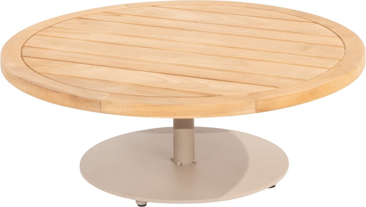 4 Seasons Outdoor Volta Teak Salontafel Latte - Ø80 cm