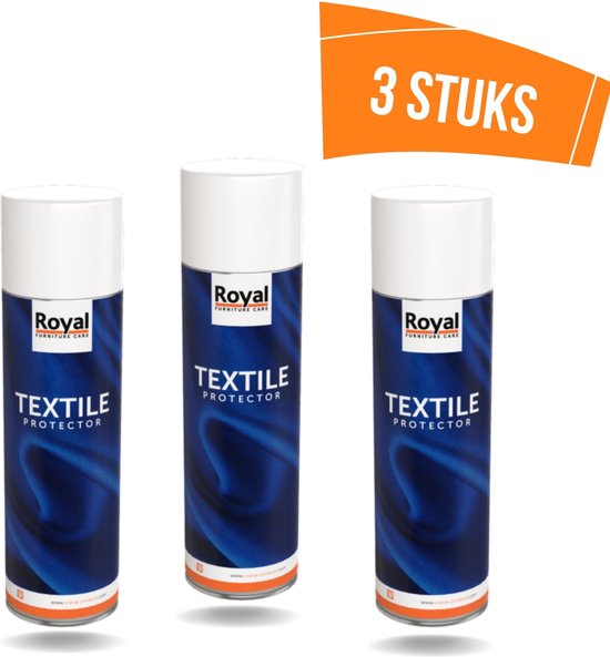 Royal Furniture Care - Textile protector -Textiel Beschermer - Spray - 3-pack 500ml