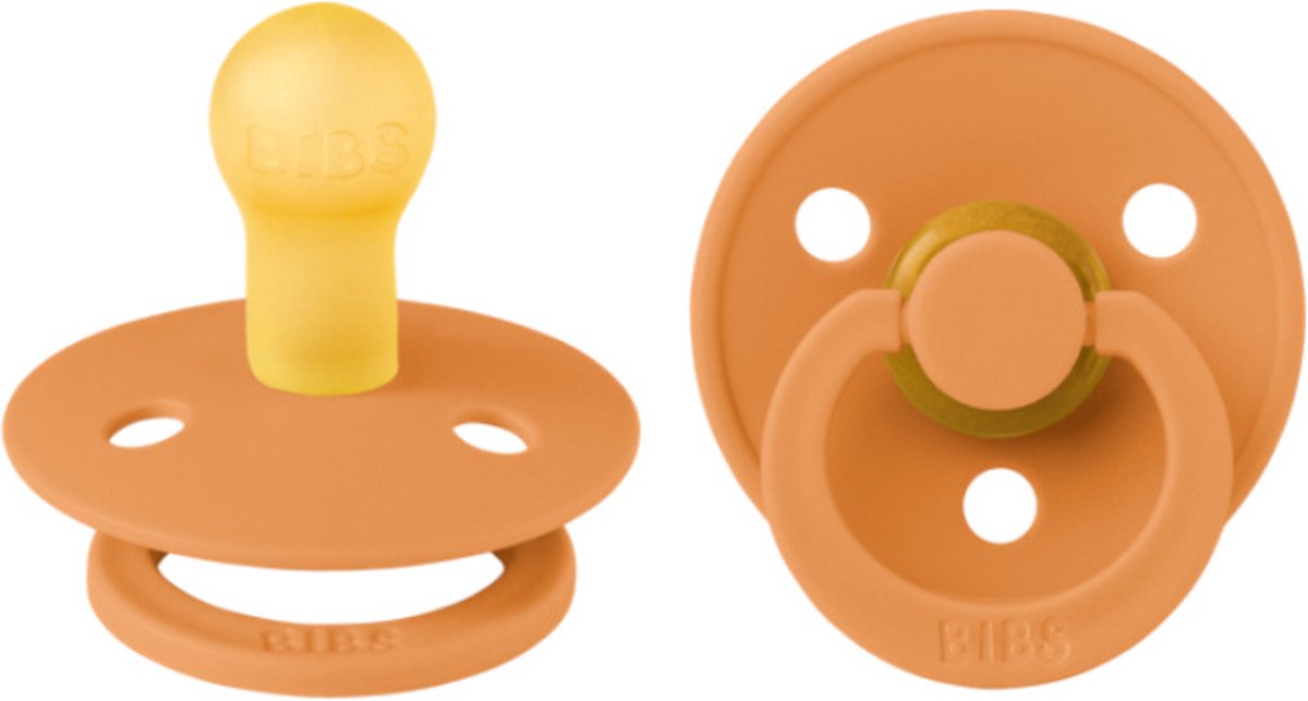 Goedkoopste Bibs Fopspeen Latex Round 0-6mnd Pumpkin