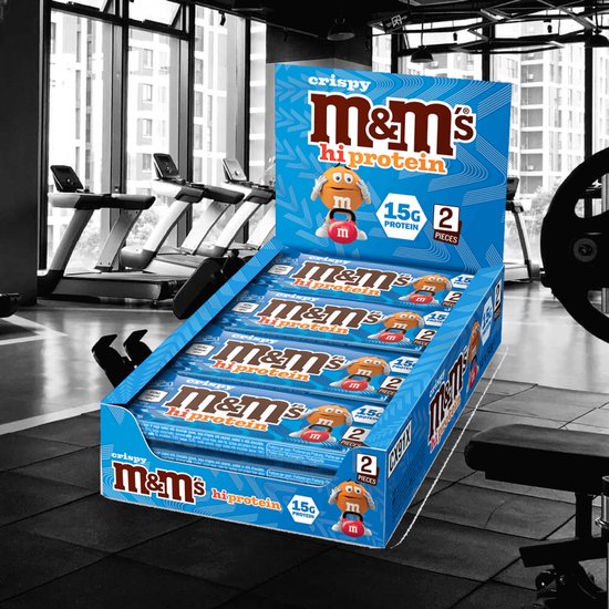 M&M's Crispy High Protein Bar (12x52g) Milk Chocolate - Repen - Eiwit Repen van Merkloos — afbeelding 3