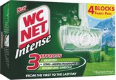 WC Net Intense Toiletblokjes Mountain Fresh - 3 x 4 stuks - Hygiëne - Anti-Kalk - Voordeelverpakking