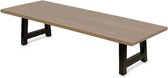 Haris Praag Eettafel – Tafel Rechthoek 240x100 cm – A poot 8x8 cm - Brons