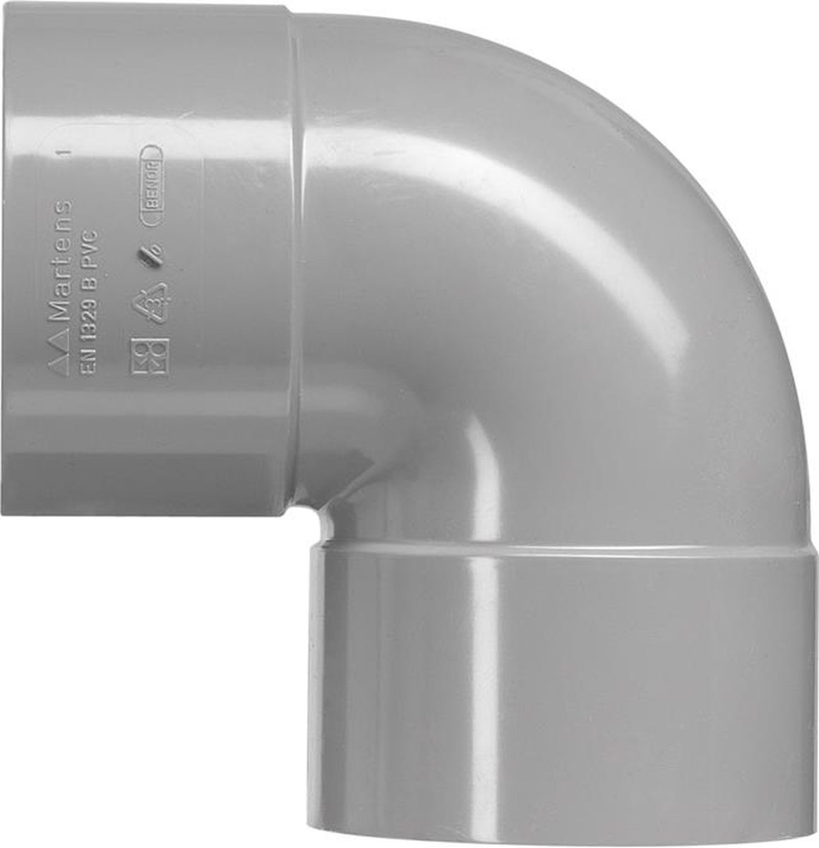Bocht pvc 40mm dw komo 2xlm 90