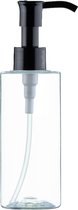 Flacon Plastique Vide 50 ml PET Transparent - avec pompe à lotion noire - lot de 10 pièces - rechargeable - vide