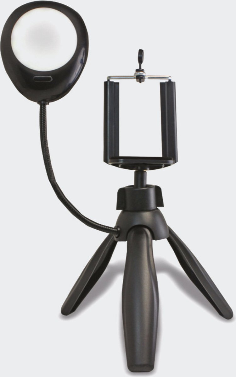 Red5 Vlogging Tripod - Camerastatief - Led Lamp - Telefoonhouder