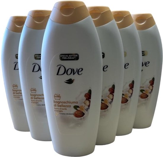 Dove Pampering Shea Butter Bath Foam Bubble Bath 750ml bol