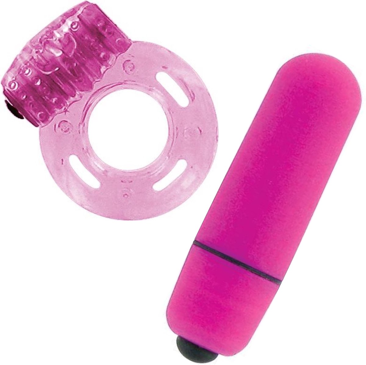 Goedkoopste Vibrator en Cockring - vibratie set - voor koppels - Erotiek voor koppels - Discrete verzending