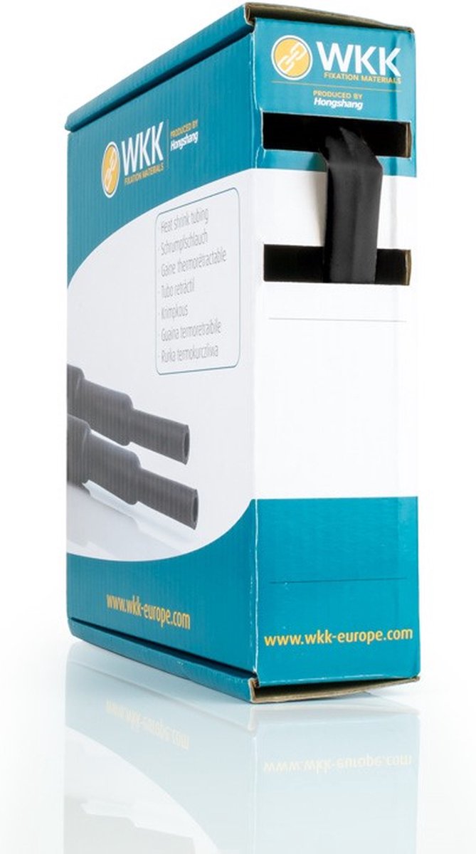WKK krimpkous dunwandig Ø25-4/8mm (3:1) 5 meter zwart (21321640015)