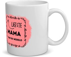 Akyol - liefste mama van de wereld koffiemok - theemok - Mama - de liefste moeder - moeder cadeautjes - moederdag - verjaardag - geschenk - kado - 350 ML inhoud