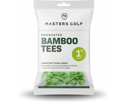 foto van Bamboo Graduated Golftees 25mm 25 stuks