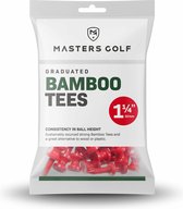 Bamboo Graduated Golftees 32mm 25 stuks Rood