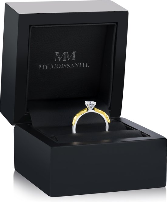 Feathra - 14k Geelgouden Harry Potter Gouden Snaai Moissanite Ring met Gevleugelde Accenten - 3 karaat