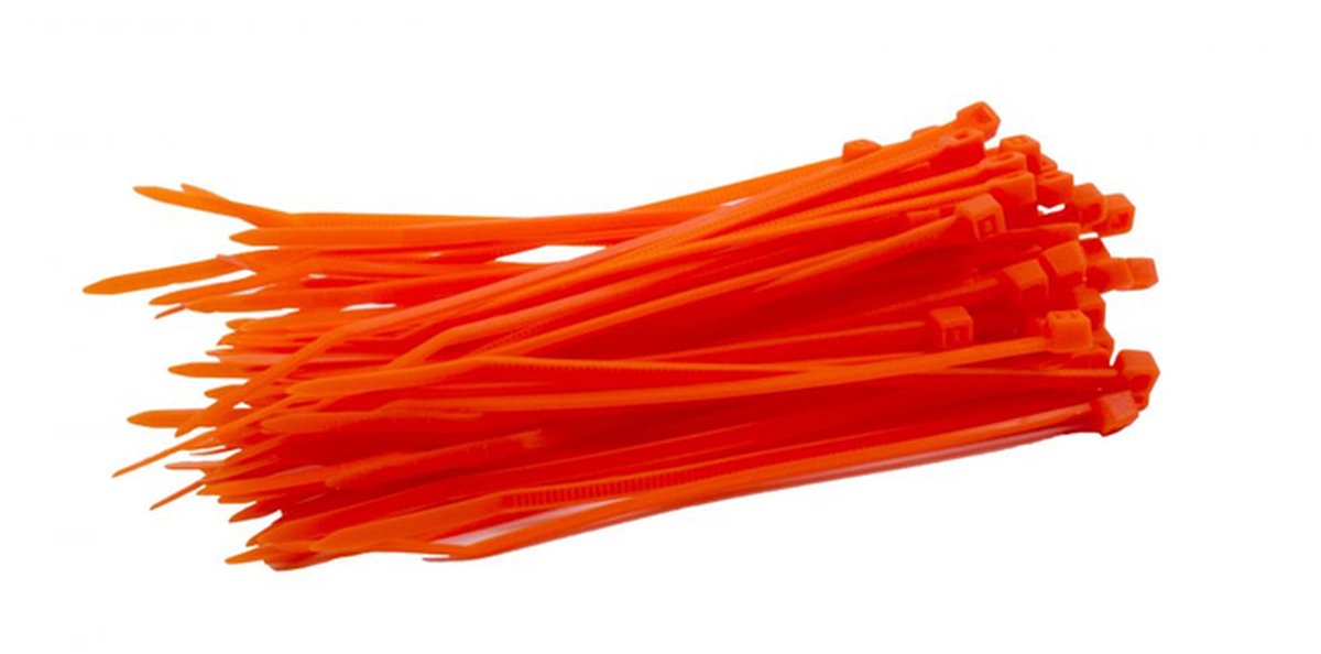 TD47 Kabelbinders 2.5 x 200 mm Oranje