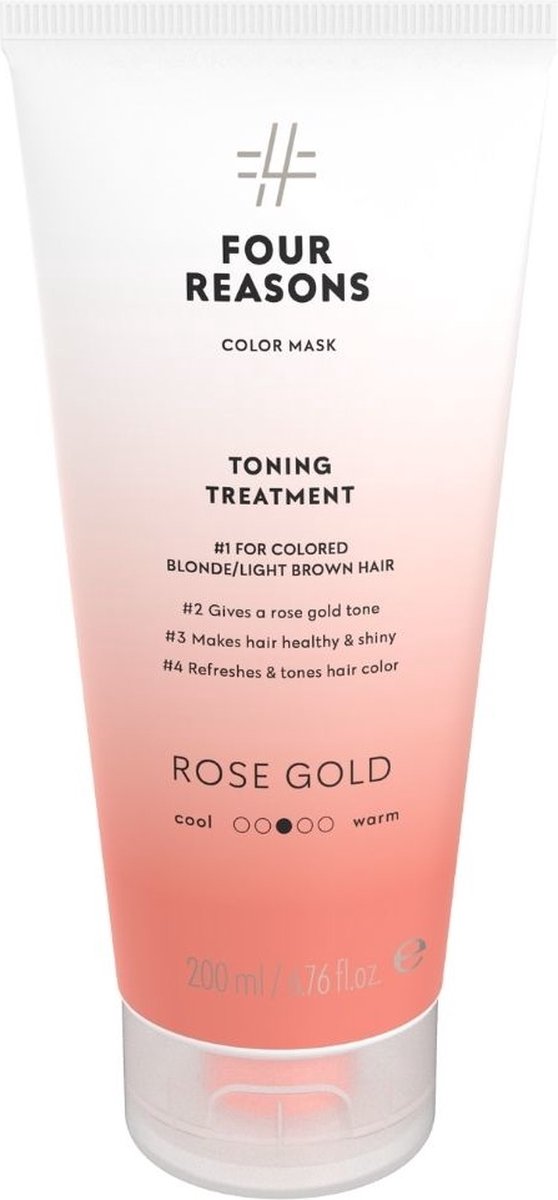 Four Reasons - Color Mask Toning Treatment Rose Gold - 200ml