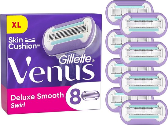 Gillette Deluxe Smooth Swirl lame de rasoir 8 pièce(s) Femmes