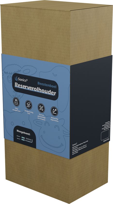 Porte-rouleau de rechange Sanics Autonome - Suspendu - Support mural - Mouton - Zwart