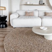 Tapis Rond en Laine Palermo Marron Mélange Eva Interior - Laine - Rond 240 Ø - (XL)