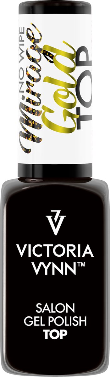 Goedkoopste VICTORIA VYNN Top Coat | Gold Mirage | glanzende topcoat - hoogglans - gellak - gelpolish - gel - buildergel - glittertop - lak - gelnagels - nagels - manicure - nagelverzorging - verzorging - megabase - hardener - bond - nailwipe - Caramdia