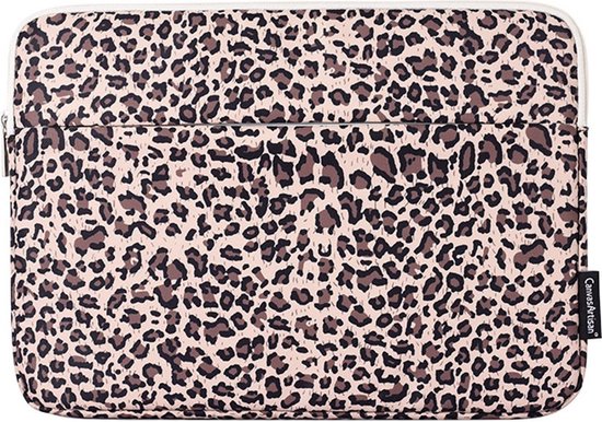 Canvas Artisan Laptopsleeve 11 inch - Laptophoes - Luipaard