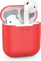 Coverup Siliconen Case - Hoesje geschikt voor Airpods 1 & 2 - Rood