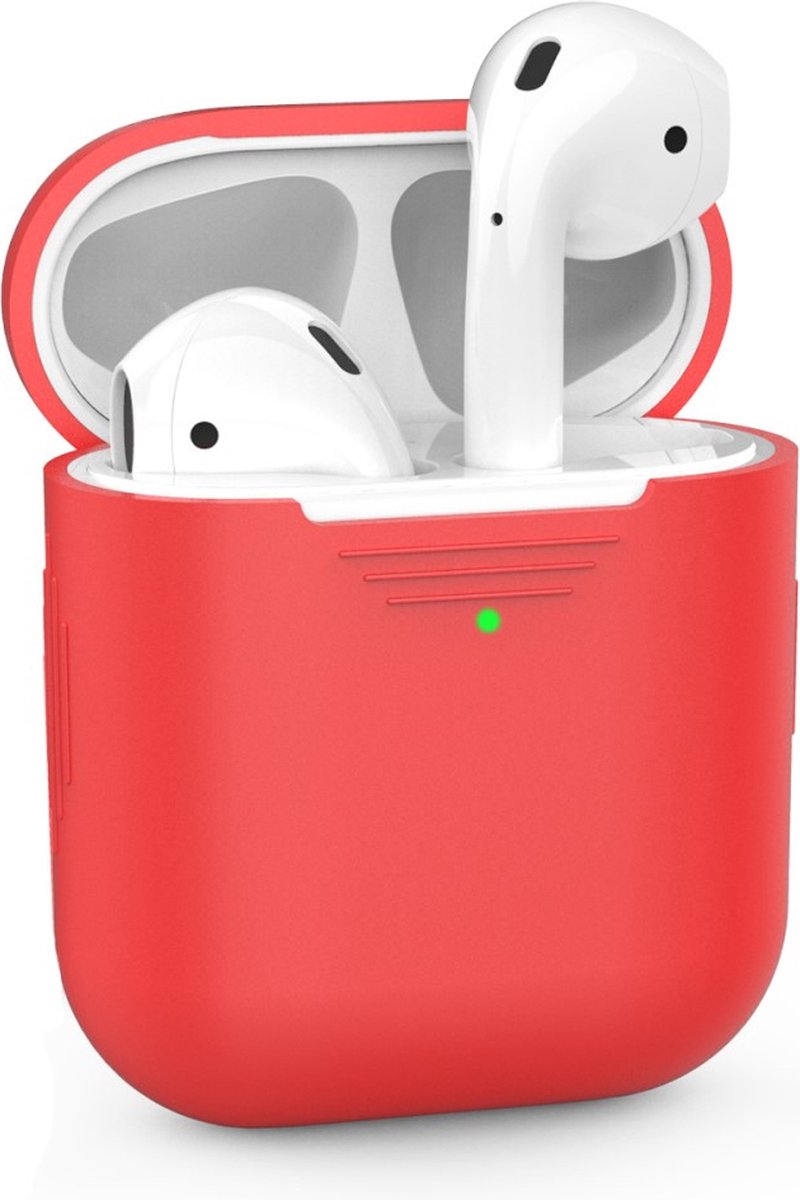 Coverup Siliconen Case - AirPods 1 & 2 Hoesje - Rood
