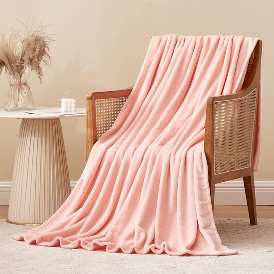 ArtiCasa Fleecedeken 150 x 200 cm - sprei - knuffeldeken - bankdeken - 1-persoons bankdeken - decoratie woonkamer - wasmachinebestendig - grijs - fleece/ polyester