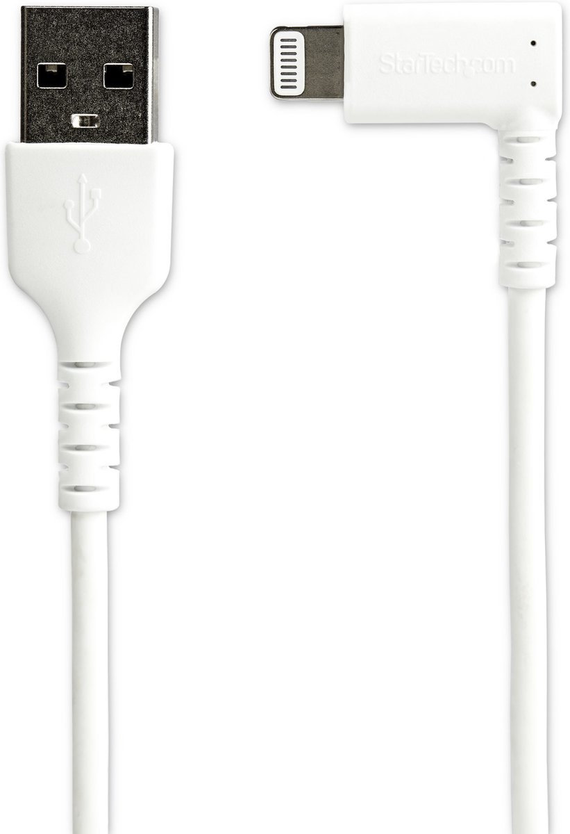 StarTech 2 meter Haakse USB naar Lightning Kabel - Wit