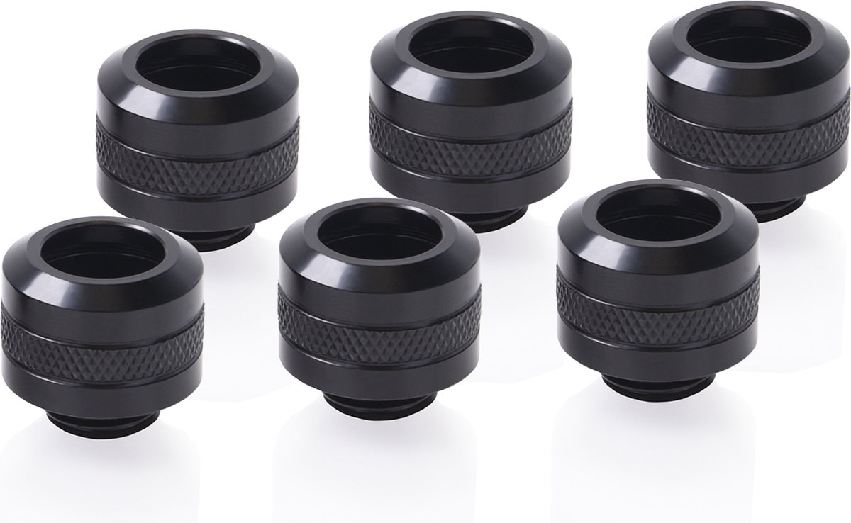 Alphacool Eiszapf. PRO 13mm 6erPack bk | HardTube Fitting G1/4 - 1017626