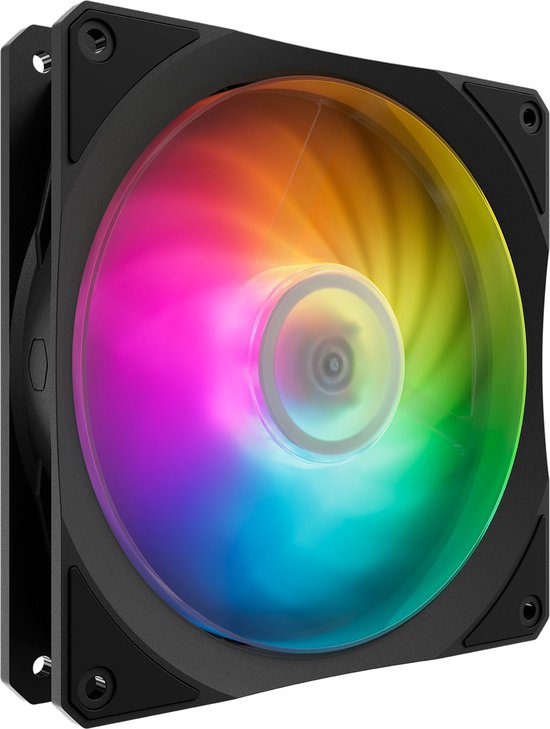 Cooler Master MOBIUS 140P ARGB - Ventilatorhuis - 140 mm - ARGB gen 2 - 30 dB - 4-Pin (PWM) - zwart, wit