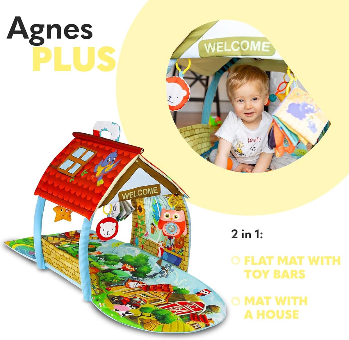 Lionelo Agnes Plus - Speelkleed  - 2in1 - Speelgoed - Zeer grote afmeting — afbeelding 6