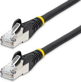 StarTech.com Câble Ethernet CAT6a 10m - Low Smoke Zero Halogen (LSZH), 10 Gigabit 500MHz 100W PoE RJ45 S/FTP Cordon Réseau Snagless Noir (NLBK-10M-CAT6A-PATCH)