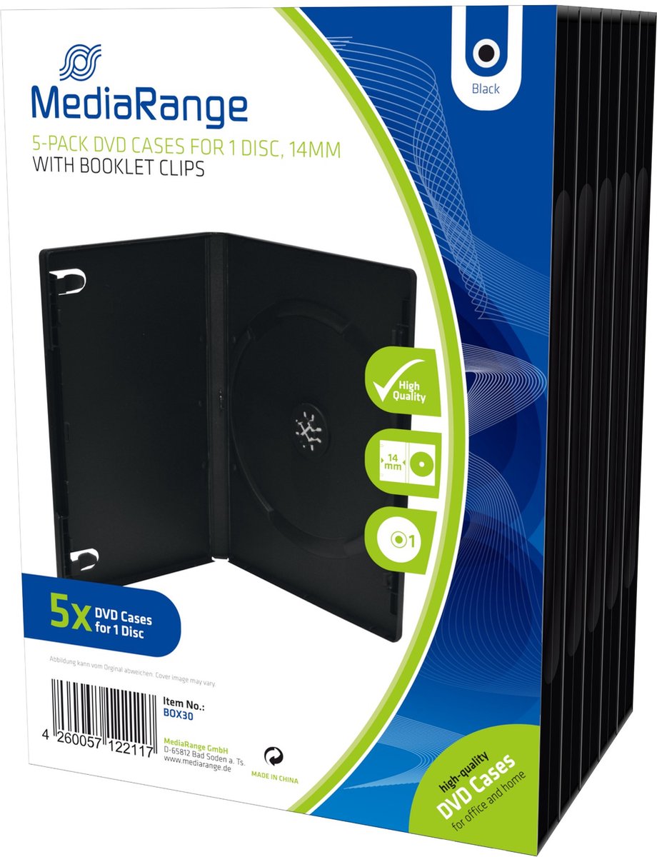 Dvd-Doosjes - 5 Stuks - Zwart
