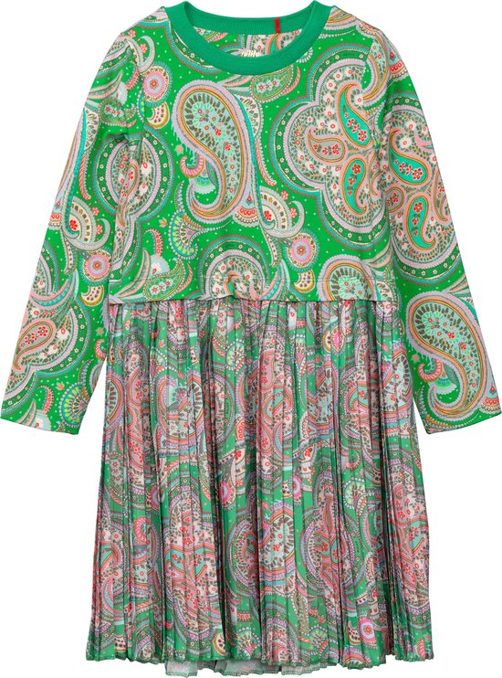 Dousand jersey dress 72 AOP Paisley Helena green Light Green: 122/7yr