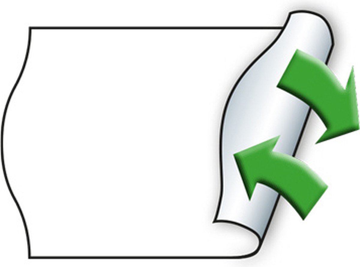 9506158 - White - Price tag - Removable - 22 x 16 - Paper - 22 mm
