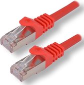 CAT 7 S/FTP LSZH PATCH CABLE - 1M RED
