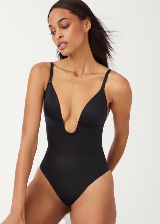 Spanx Suit Your Fancy - String Body Plunge Low-Back - Couleur Zwart - Taille Extra Large