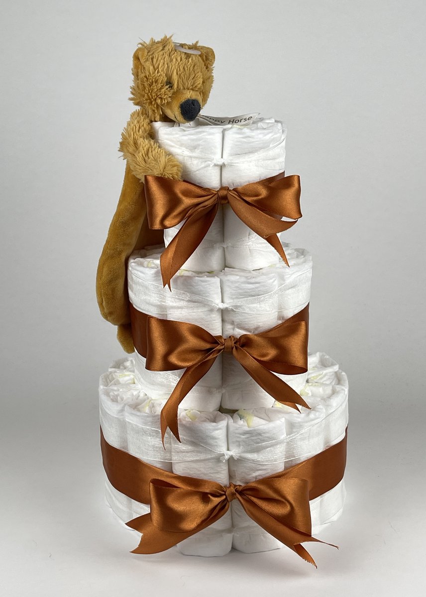 Goedkoopste Chouette-Chouette | Luiertaart Neutraal | Kraamcadeau | Geboorte Jongen Meisje | Babyshower | Tuttle Beer Bradley Koper