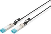 Digitus DN-81221-01 Glasvezel kabel 1 m SFP+ Zwart
