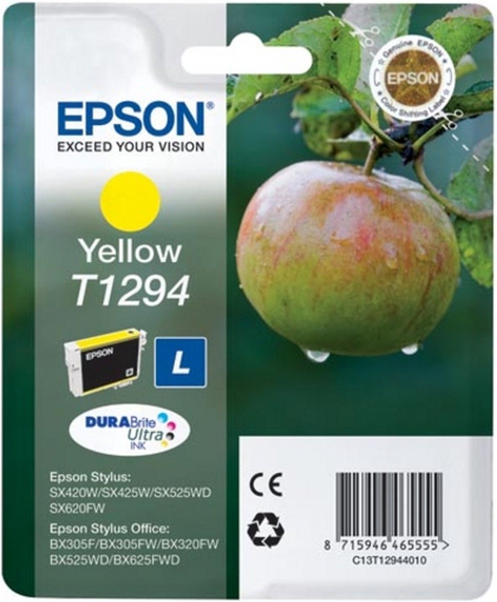 Epson Singlepack Yellow T1294 DURABrite Ultra Ink