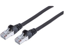 Intellinet- 318761- 1m - CAT6a - S/FTP - netwerkkabel - Zwart