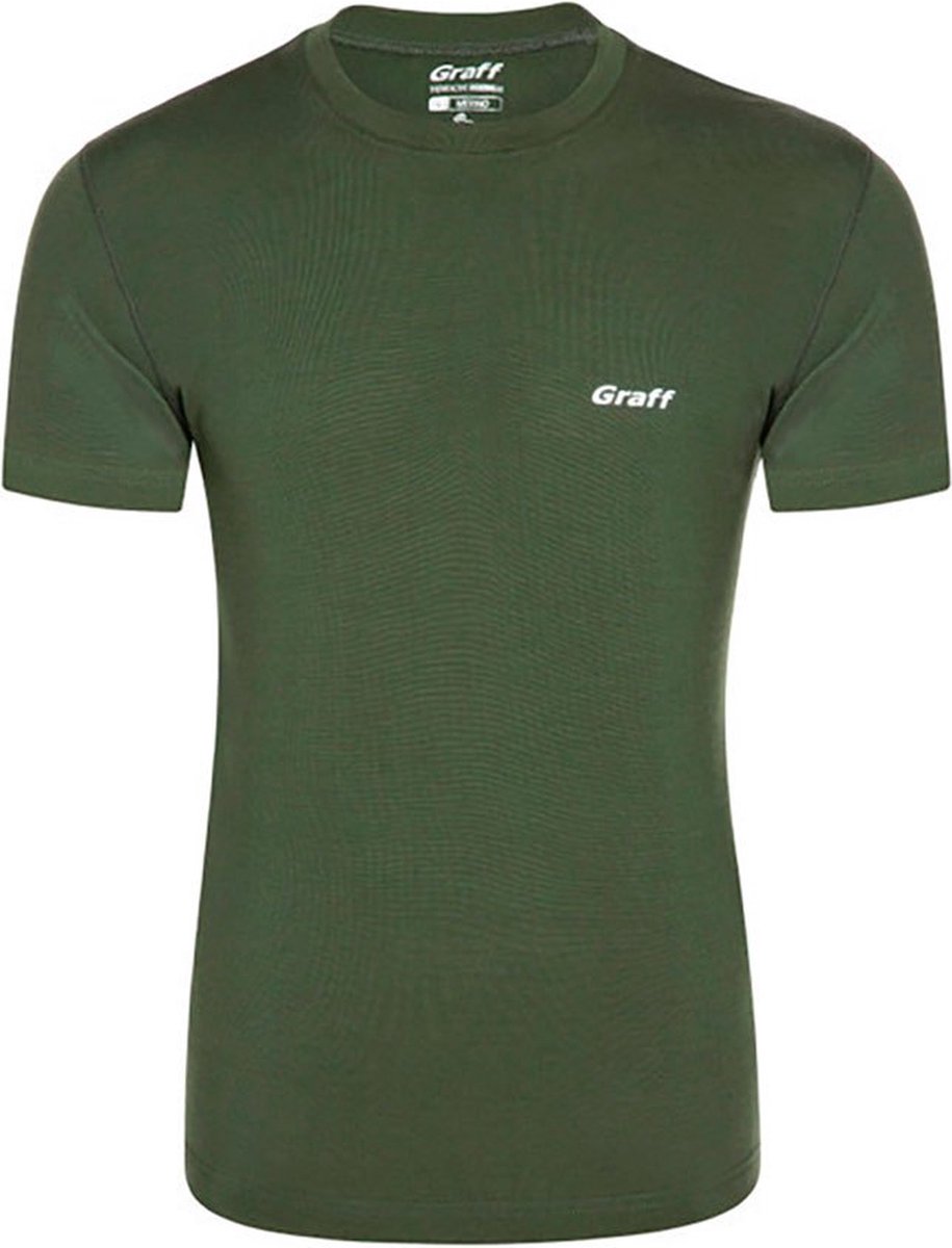 Graff Merino Warm 918 Korte Mouwen Basislaag Groen 2XL Man
