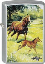 Aansteker Zippo Linda Picken Running Horses