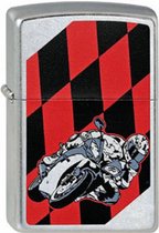 Aansteker Zippo Moto Flag Red & Black