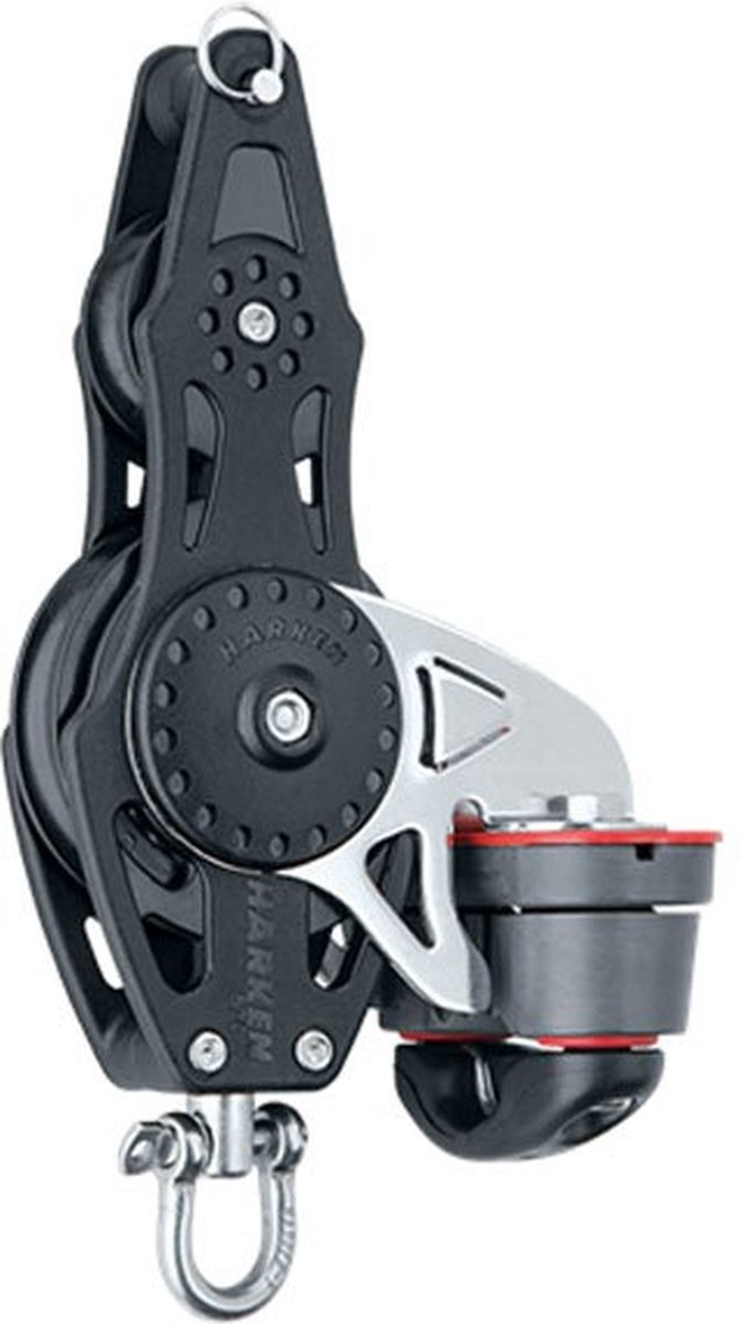 Harken Carbo Fiddle 57 Mm With Cam Cleat And Becket Zwart