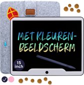 Bol.com LCD Tekentablet Kinderen "Blauw" 15 inch Kleurenscherm - Kado - Cadeau - Jongens - Kinderen - Interactief Speelgoed Vana... aanbieding