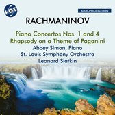 Abbey Simon, St. Louis Symphony Orchestra, Leonard Slatkin - Piano Concertos Nos. 1 & 4/ Rhapsody On A Theme Of Paganini (CD)