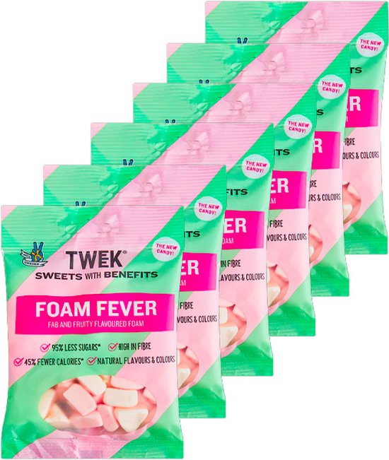 TWEEK | Sweets | Foam Fever | 6 Stuks | 6 x 70 gram