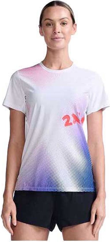 2xu Light Speed T-shirt Met Korte Mouwen Wit Vrouw
