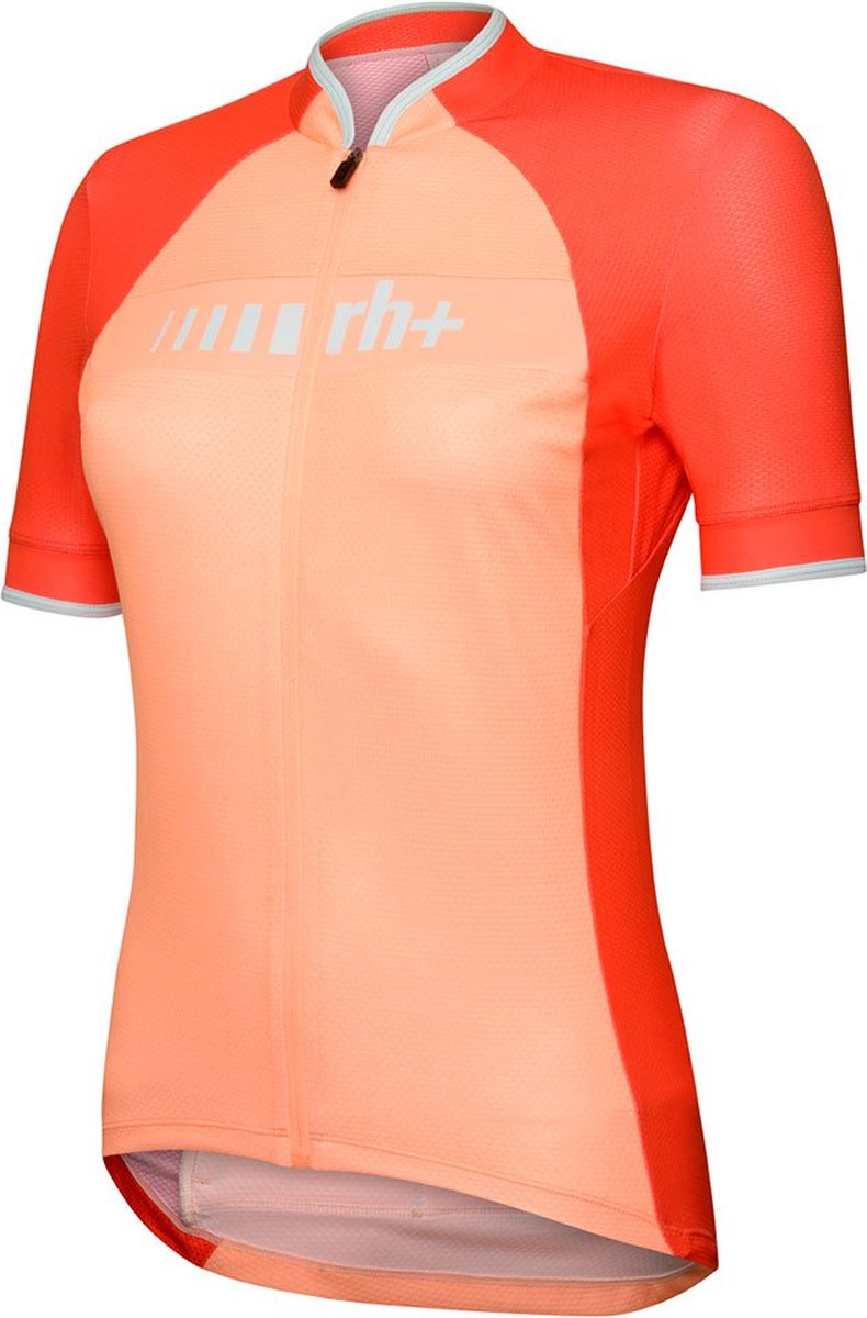 Rh+ Prime Korte Mouw Wielertrui Oranje S Vrouw