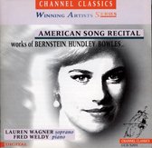 Lauren Wagner& Fred Weldy - American Song Recital (CD)